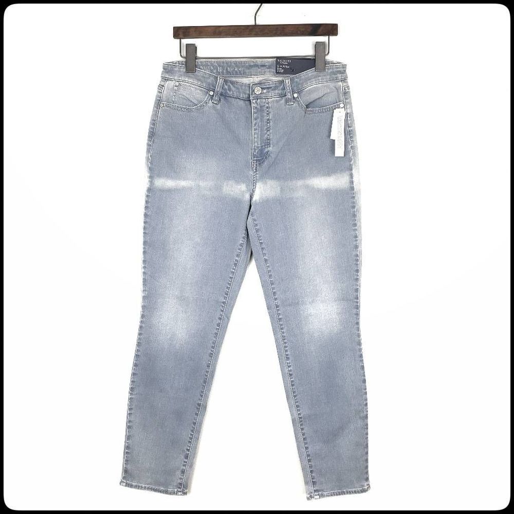 NWT TALBOTS Women's Flawless Slim Ankle Slimming Light Wash Stretchy Jeans 10